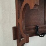 Wall-mounted coat rack, entryway shelf