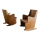 Vintage Swedish Wooden Pine Rocking Chairs by Axel Einar Hjorth, 1930s