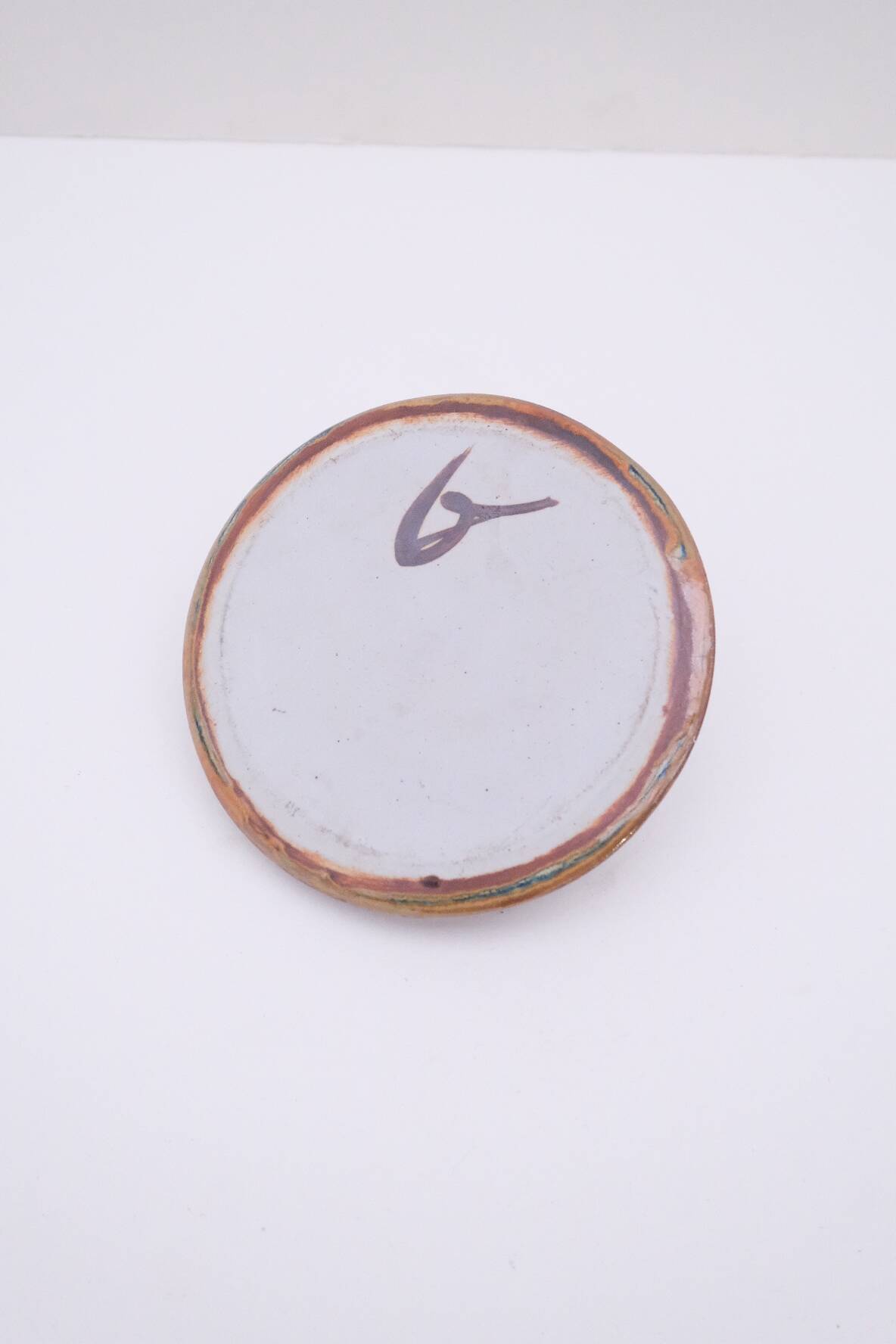 Signed ceramic soliflore vase, 1970