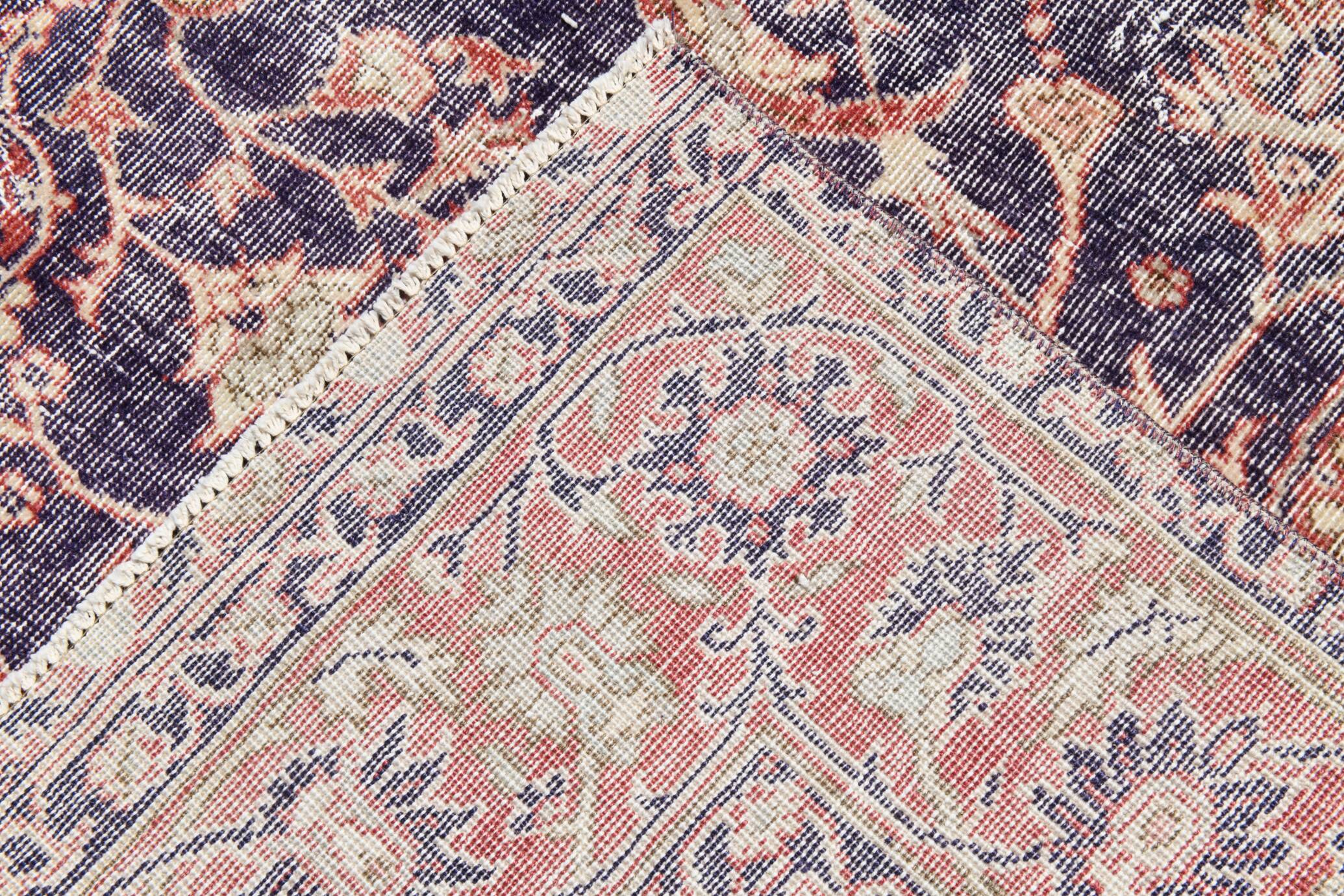 Navy Blue Orientel Style Vintage Persian Rug, 228x338 Cm