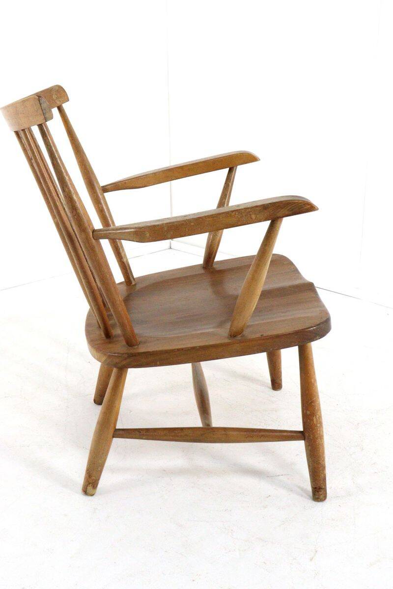 Vintage Dutch design spindle chair
