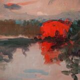 Gómez Fusté - Large Post Impressionist Sunset