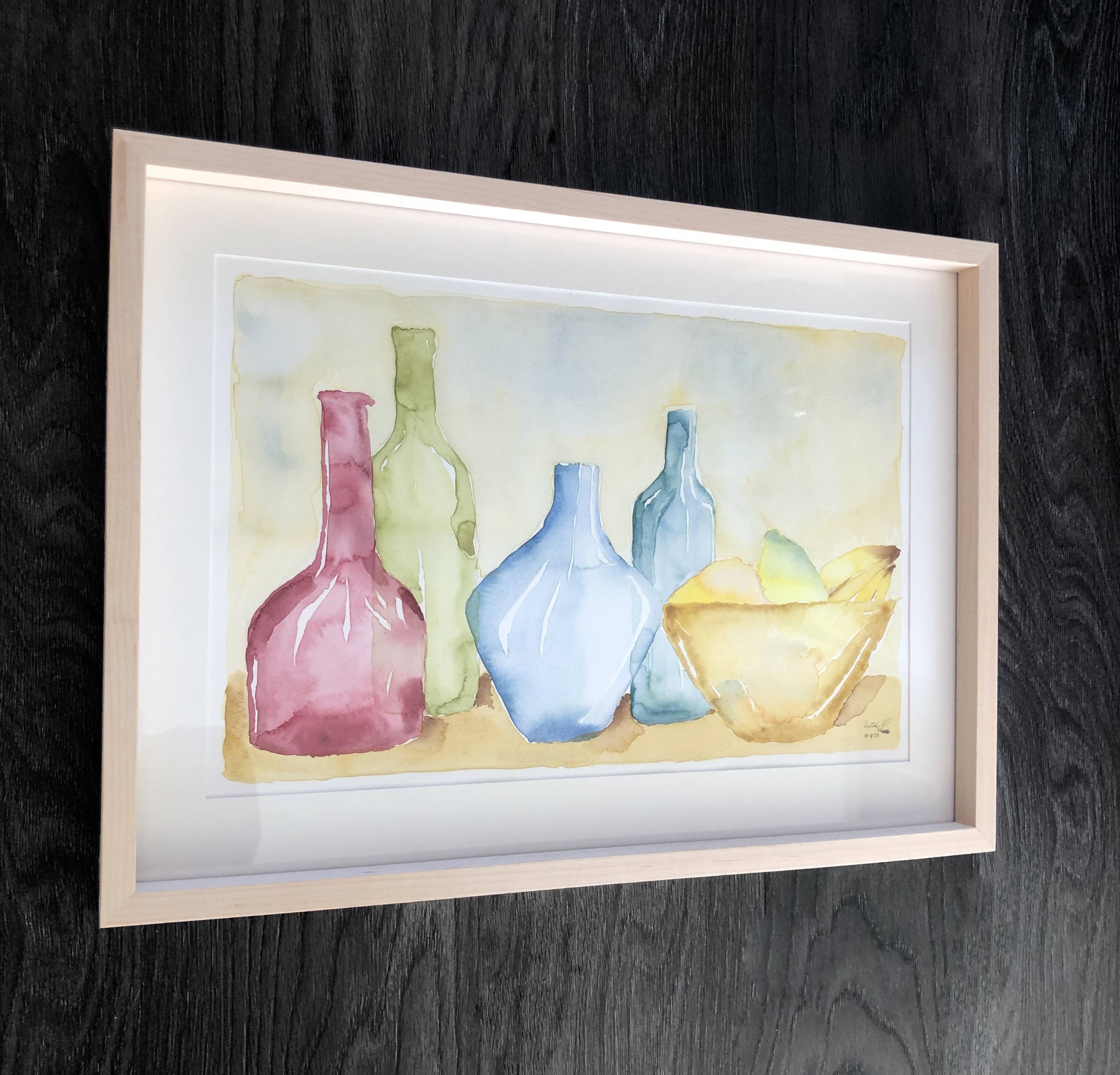 Post-impressionist watercolor, Germany, 1990s