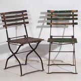 Antique outdoor folding chairs (c.1920). Set of 4 pieces #33