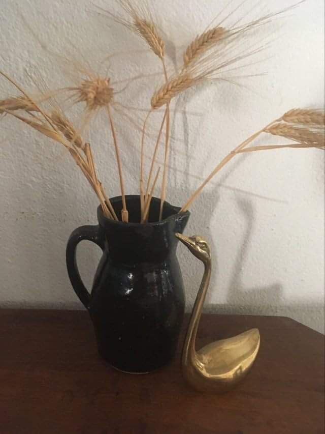 Black terracotta pitcher