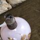 Antique art deco globe lamp base