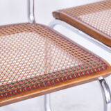 Restored Bauhaus Pair of Chairs, Robert Slezak, Chrome, Beech, Czechia, 1930s
