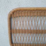 Vintage rattan headboard