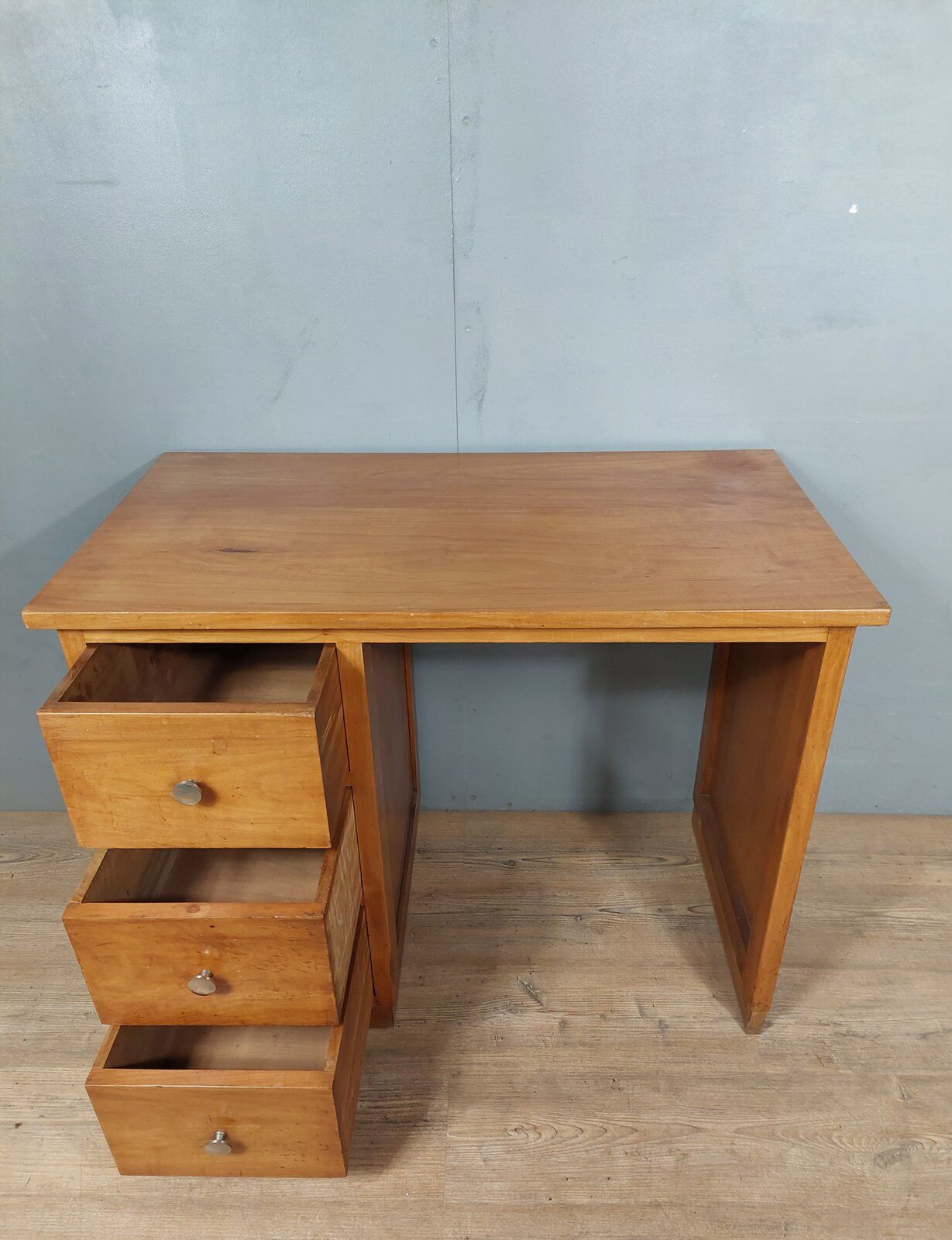 Vintage low desk with box