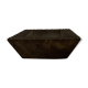Square ashtray vintage carved wood