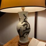 Chinese vase lamp Nanjing XIX
