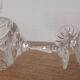 Cut crystal champagne glasses
