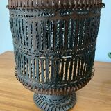 Openwork metal lamp