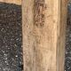 Industrial table Carpenter's workbench in natural raw wood vintage bohemian
