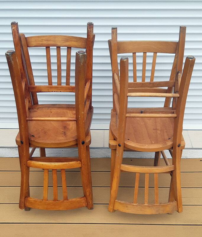 Lot 4 chairs bistrot LUTERMA