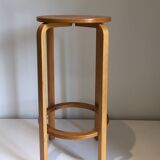Scandinavian wooden top stool