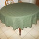 Round tablecloth 184 x 174 green-khaki
