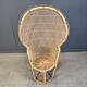 Vintage wicker peacock chair, 1970s