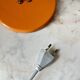 Vintage Mid-Century Table Lamp by Josef Hůrka for Lidokov | Orange & Chrome
