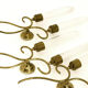 Angelo Lelli design three wall lamps by Arredoluce Italy 1950