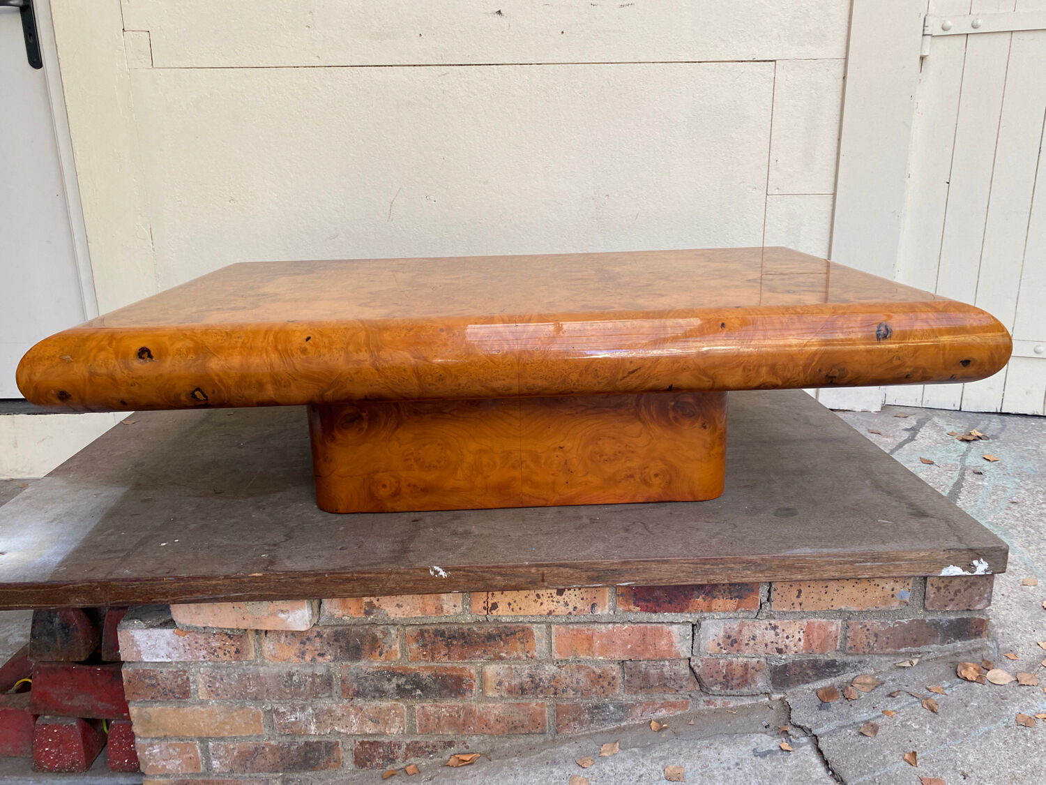 Table basse vintage orme