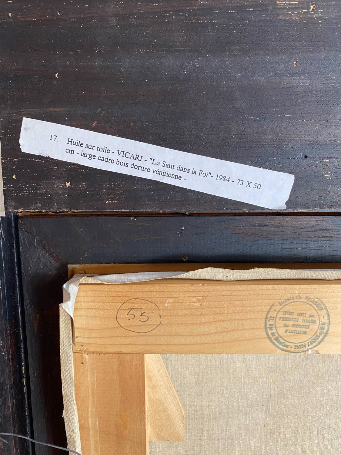 Oil on canvas, The Leap in Faith, Andrew Vicari