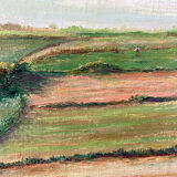 Ancient landscape of Brittany signed