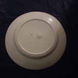 Round dish in earthenware HBCM Creil Montereau model Marlaine diam 30,5 cm