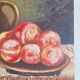 Still life with fruit, oil on hardboard