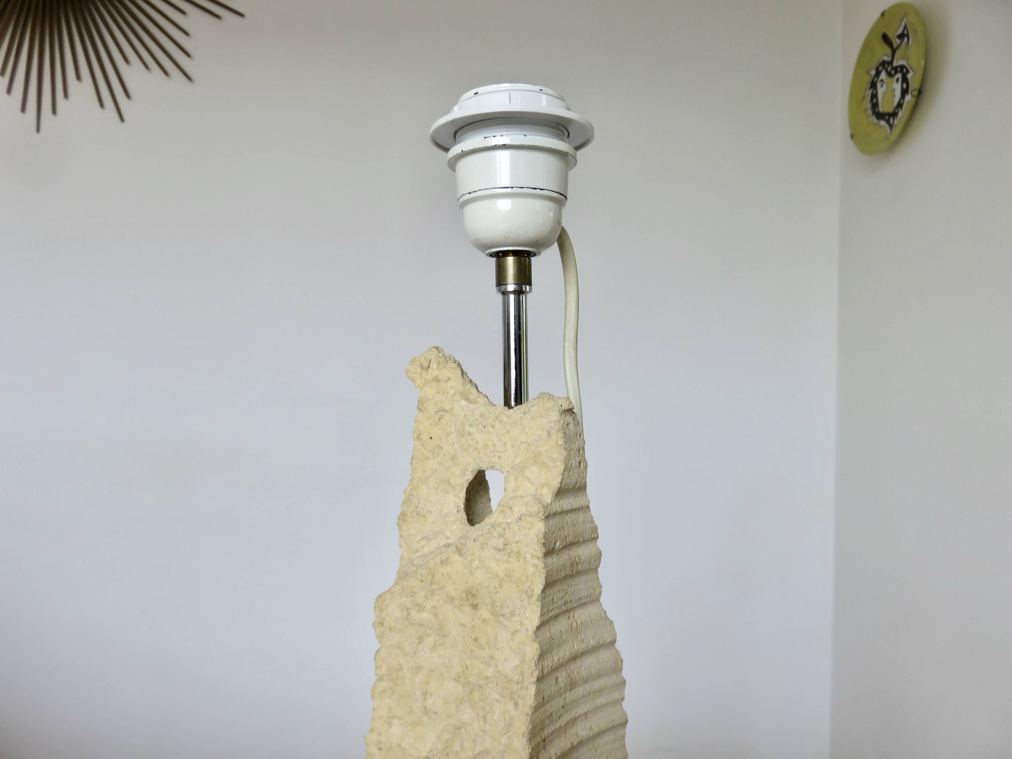 Luberon stone lamp, 1980