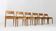 Vintage Danish solid teak dining room chairs Juul Kristensen set of 6
