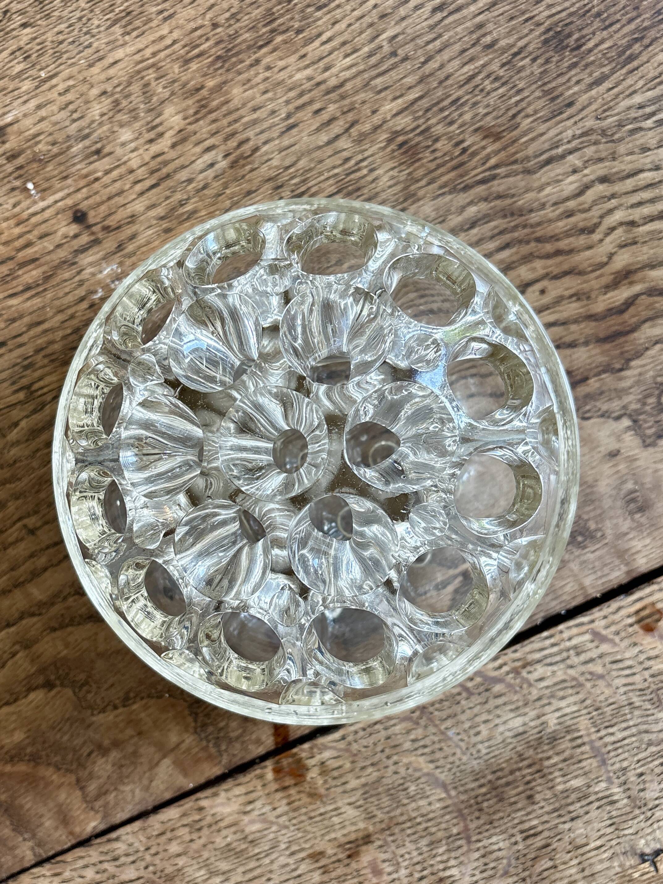 XXL antique glass flower vase