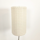 Vintage Floor Lamp in Checkered Milk Glass