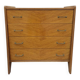 Vintage chest of drawers with compass feet, 1950s, 4 drawers