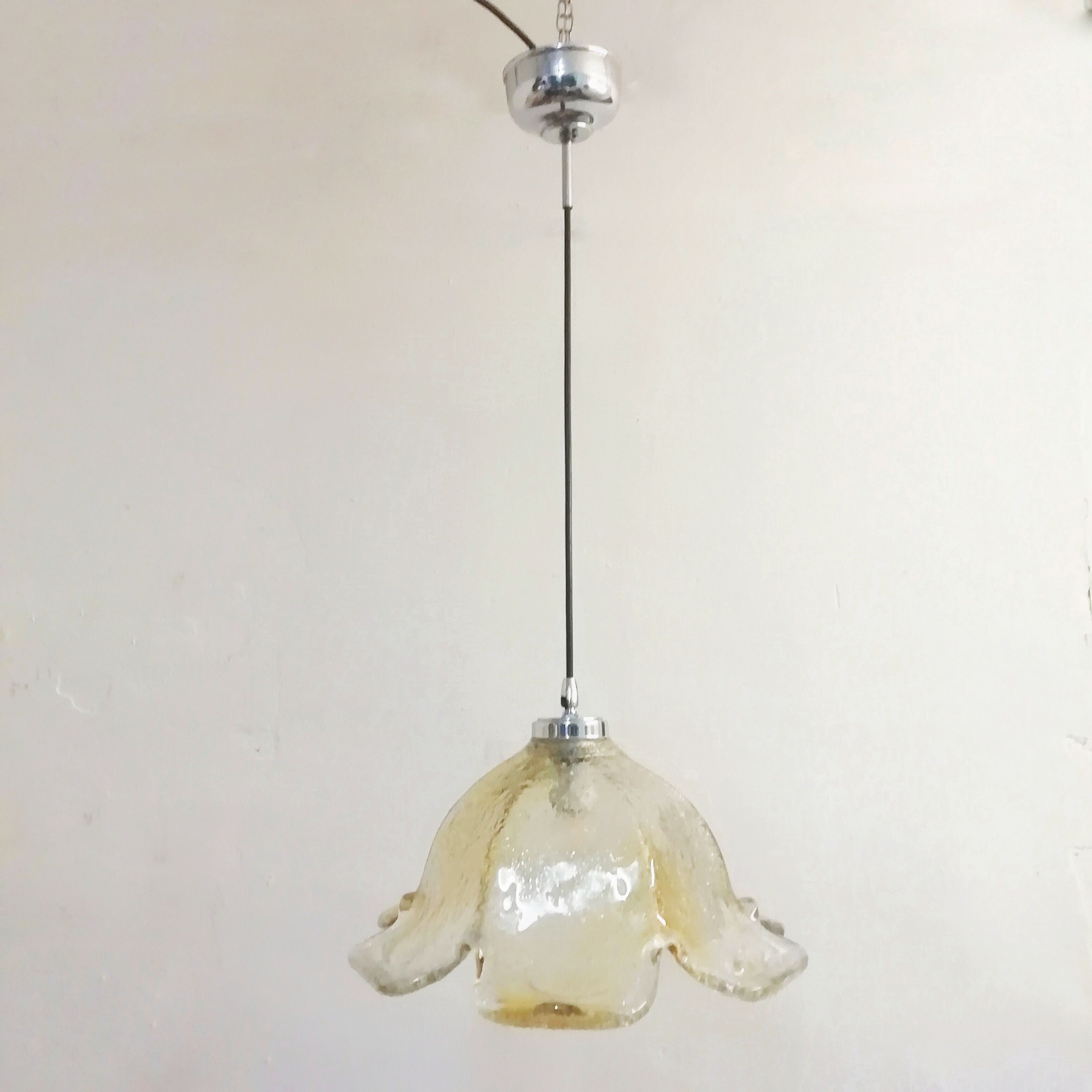Danish ceiling lamp of the Omi house with Murano glass tulip