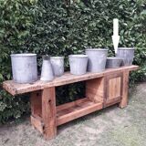 Washing basin diam41cm in zinc garden