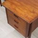 Scandinavian "boomerang" free-form desk in teak - 1960s