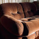 Vintage Italian sofa design "Okay" – Adriano Piazzesi – 2-seater velvet