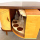 Sesame Bar multifunctional Dry Bar and Book Case with tambour doors