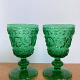 Paire de verres cristal Baccarat Charles X