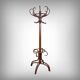 Large curved beech coat rack in the Thonet style – early 20th century
