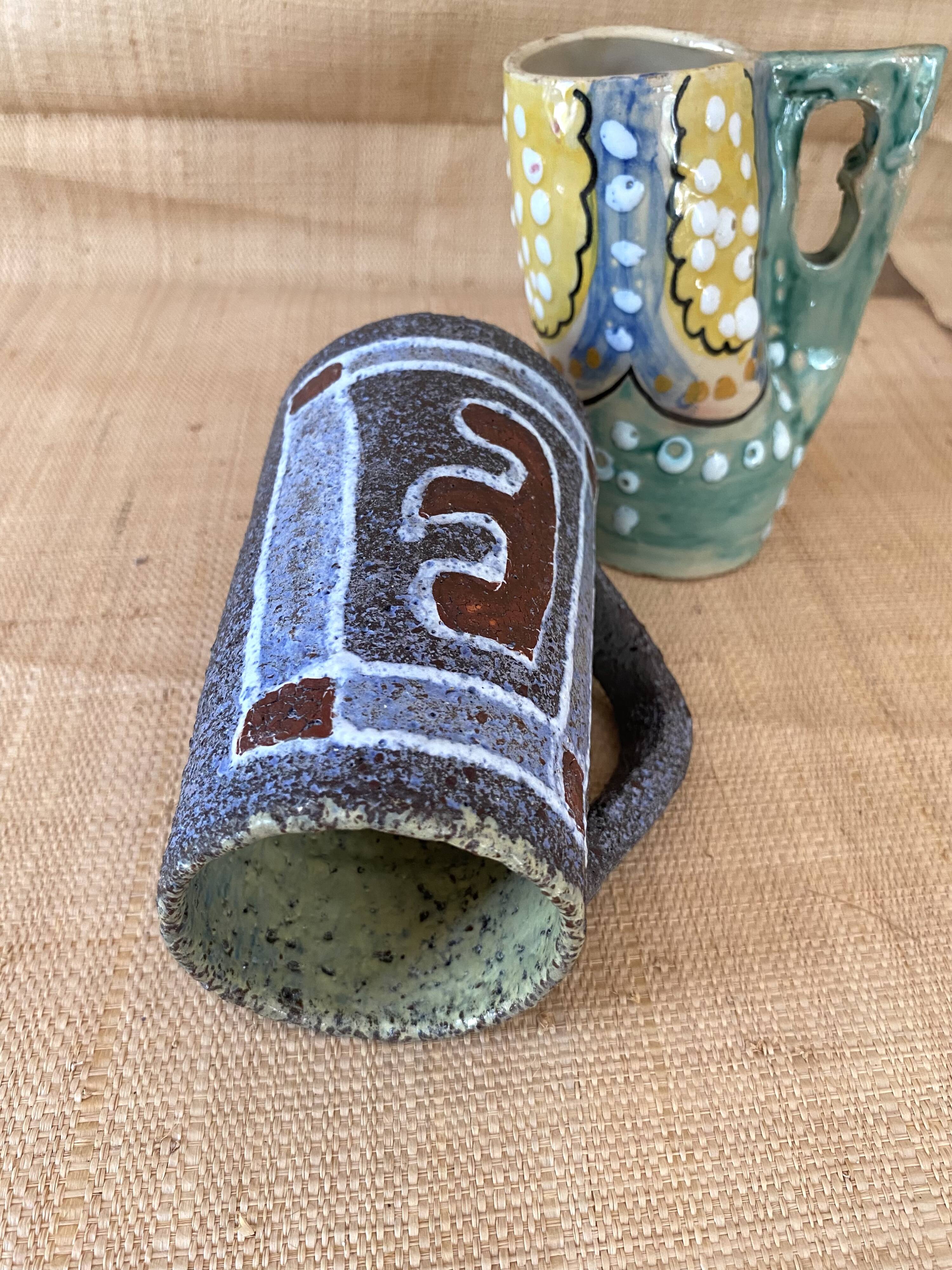 Mug brutaliste allemand, années 80
