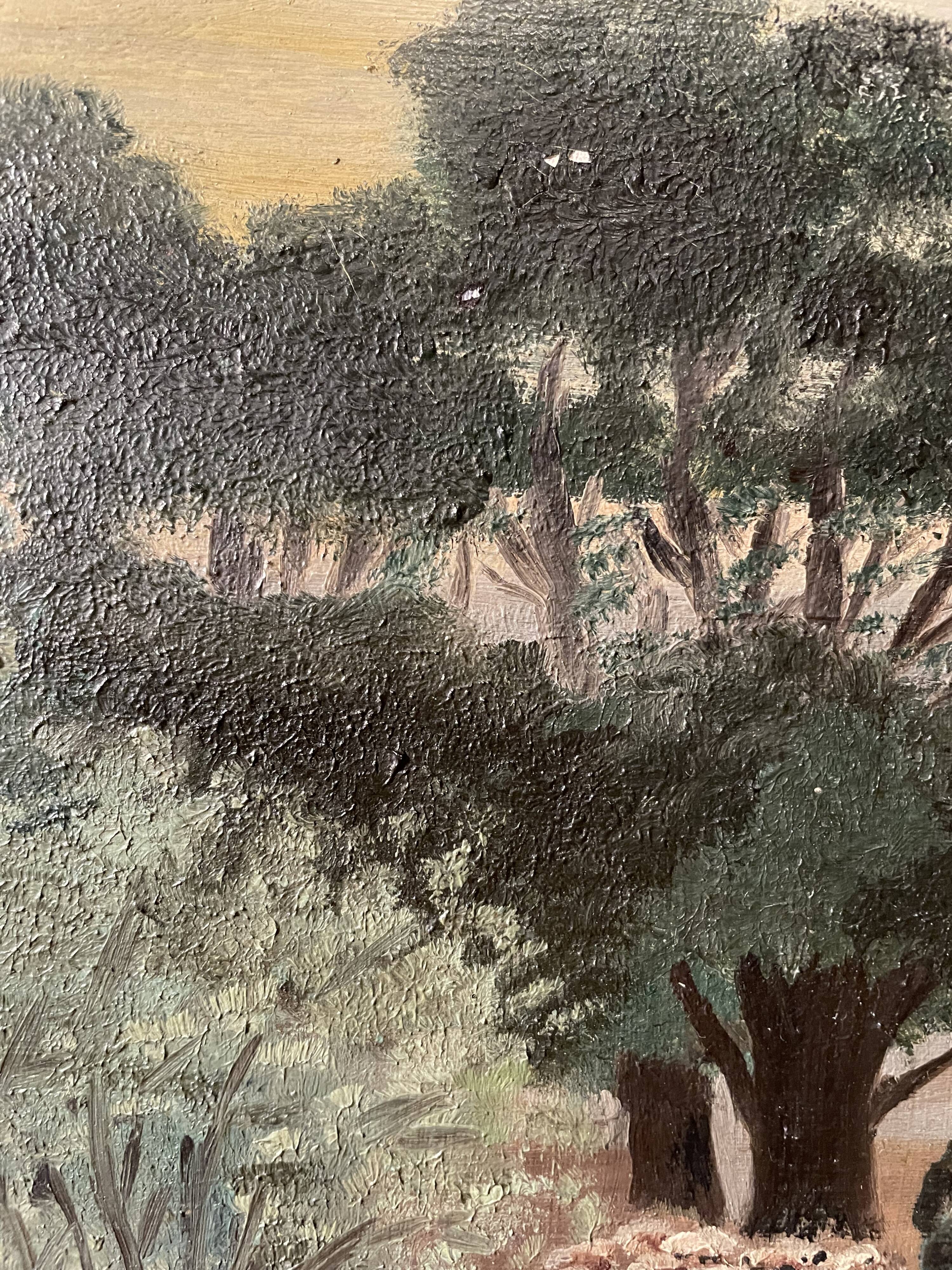 Old painting oil on canvas