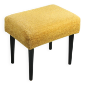 Mid-Century Pouf in Yellow