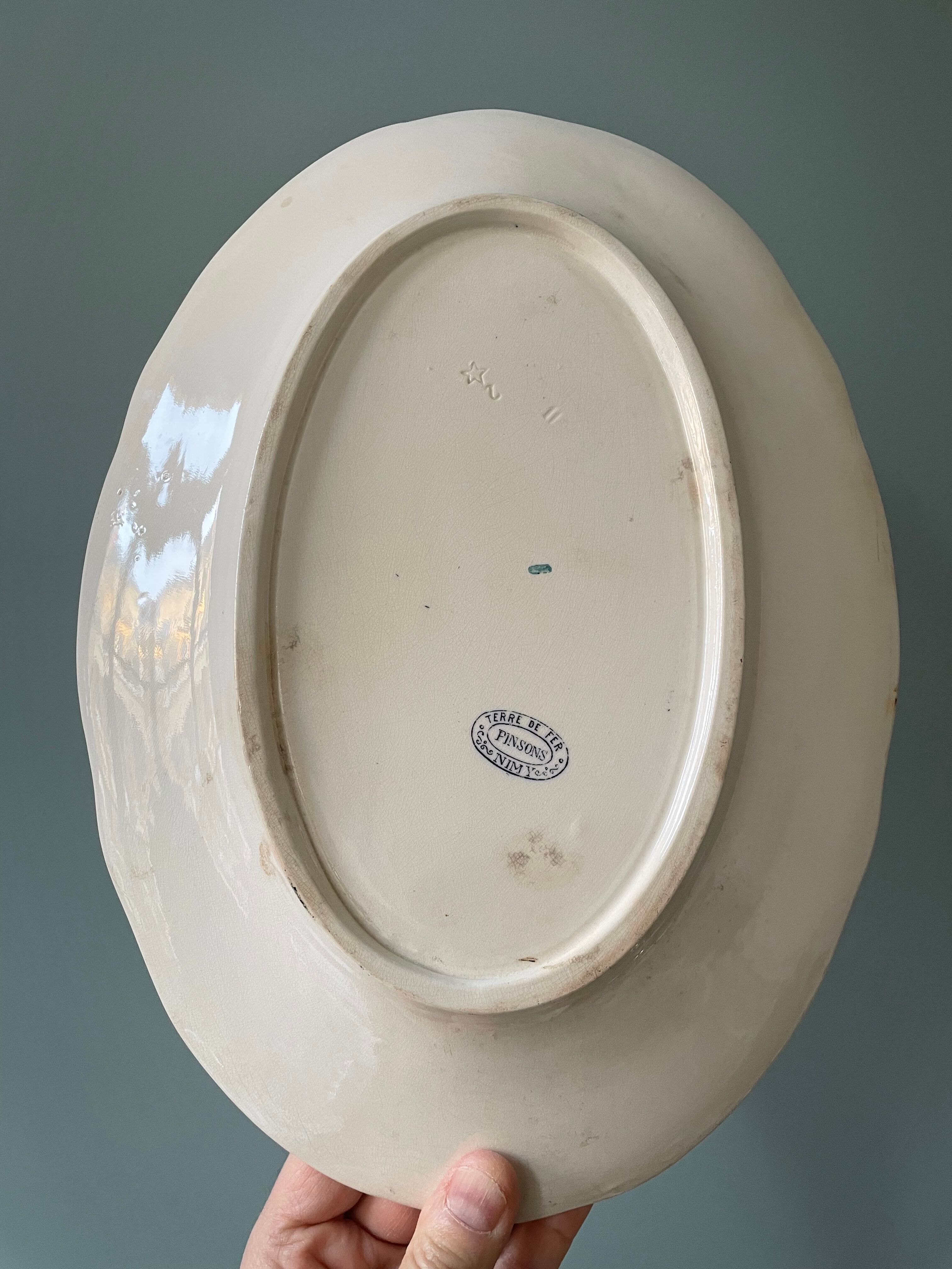 Lot de 2 plats Terre De Fer Nimy modèle Pinsons