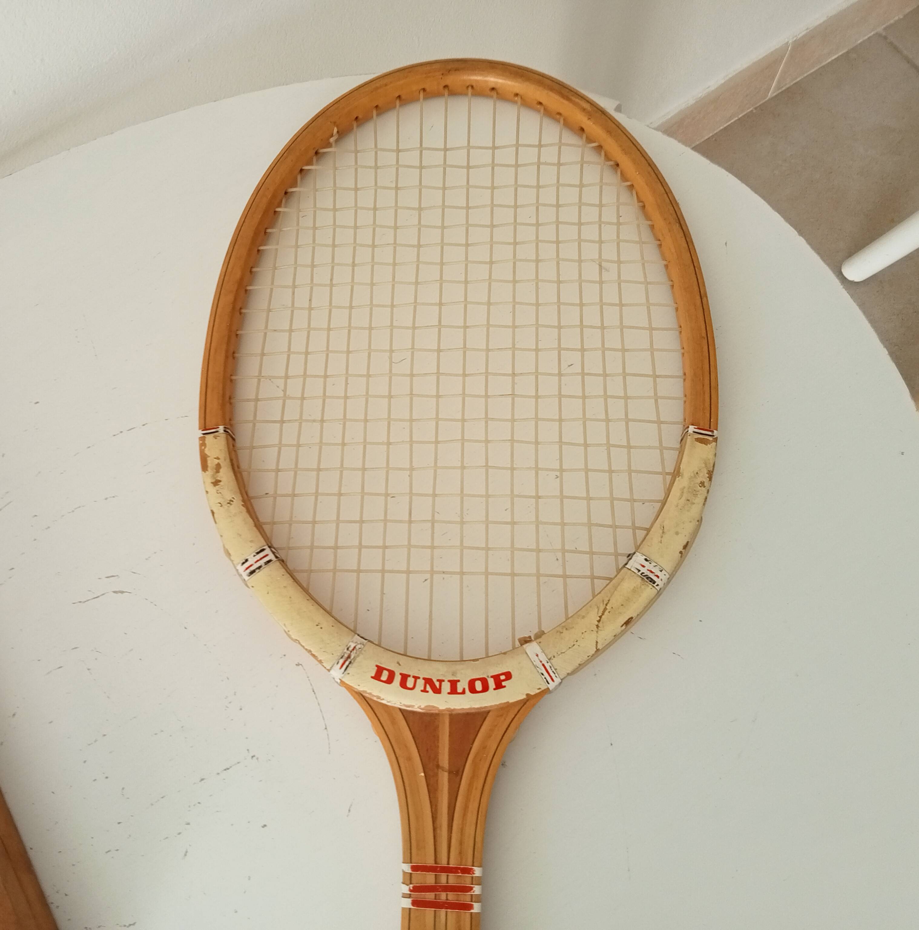 Vintage wooden tennis racket Dunlop Maxply Fort