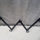 Wall coat door forged black 5 patères vintage decoration