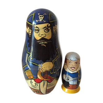 Vintage pirate Russian dolls