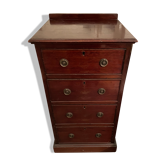 Commode à quatre tiroirs style acajou