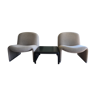 Alky armchairs by Giancarlo Piretti for Castelli and one table